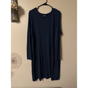 Pure Jill XL Tall Sweater Dress Tunic Blue